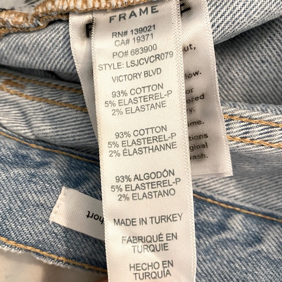 NWOT Frame Denim Le Brigette Denim Short - Picture 10 of 10